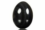 Polished Rainbow Obsidian Egg - Mexico #308755-1